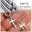 Fashion Black Punk Titanium Cross Steel Ear Clips