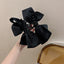 Elegant Satin Bow Hair Claw Clip for Women