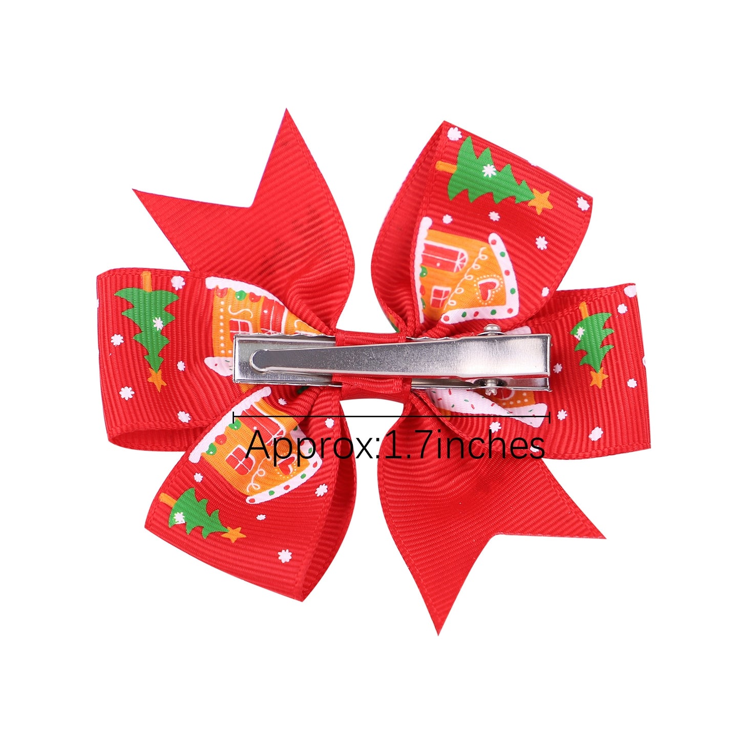 Fashion Handmade Bow Knot Hair Clip - Christmas Holiday Hairpin for Girls