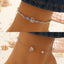 Fashion Crystal Butterfly Pearl Anklet for Women