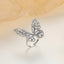 Fashion Rhinestone Butterfly Open Ring for Women