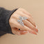 Fashion Rhinestone Butterfly Open Ring for Women