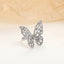 Fashion Rhinestone Butterfly Open Ring for Women