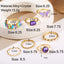 Fashion Butterfly Rhinestone Adjustable Women's Ring Set - 7 Pieces