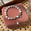 Fashion Crystal Butterfly Opal Beaded Bracelet for Women