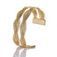 Fashion C Shape Alloy Braided Women's Bangle Bracelet