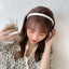 Fashion Candy Color Solid Sponge Wide Headband for Women