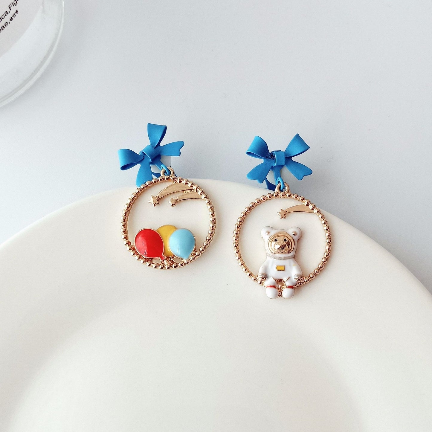 Fashion Cartoon Alloy Enamel Stoving Varnish Drop Earrings