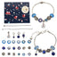 Fashion Cartoon Alloy Plated Girl's Bracelet Set with Christmas Countdown DIY Bead Kit