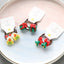 Fashion Cartoon Character Acrylic Hair Tie Set for Kids - Santa Claus Design