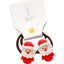 Fashion Cartoon Character Acrylic Hair Tie Set for Kids - Santa Claus Design