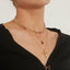 Fashion Bull Head Alloy Inlay Gemstone Layered Women's Necklace