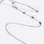 Fashion Gold Green Crystal Glasses Chain Anti-Lost Eyewear Accessory