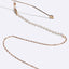 Fashion Gold Transparent Crystal Glasses Chain Anti-Lost Eyewear Accessory