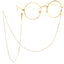 Fashion Gold Transparent Crystal Glasses Chain Anti-Lost Eyewear Accessory