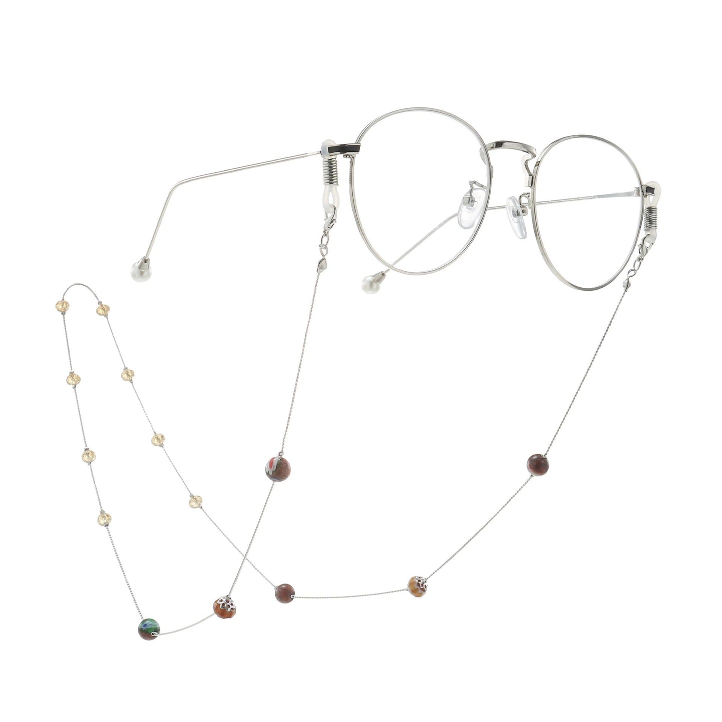 Fashion Crystal Beaded Handmade Eyeglass Chain Alloy Nhbc137167