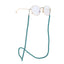 Fashion Chain Natural 6mm Turquoise Beads Handmade Glasses Holder Anti-Lost Chain