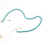 Fashion Chain Natural 6mm Turquoise Beads Handmade Glasses Holder Anti-Lost Chain