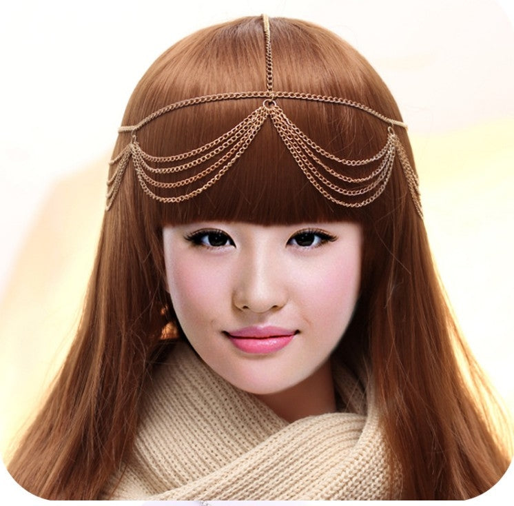 Fashion Multi-layer Tassel Chain Hair Band Accessories