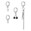 Cherry Heart Alloy Plated Women's Drop Earrings Set