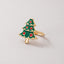 Fashion Christmas Tree Reindeer Santa Alloy Rings