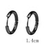 Stainless Steel Circle Hoop Earrings for Men - 10mm 12mm 14mm