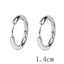 Stainless Steel Circle Hoop Earrings for Men - 10mm 12mm 14mm