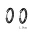 Stainless Steel Circle Hoop Earrings for Men - 10mm 12mm 14mm