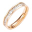 Fashion Zircon Inlay Titanium Steel Ring for Women