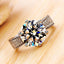 Fashion Classic Six-Prong Platinum-Plated Zircon Ring