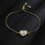 18k Gold Plated Zircon Evil Eye Adjustable Bracelet