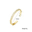 18K Gold Plated Heart-Shaped Bracelet with Micro-Inlaid Zircon