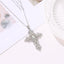 Fashion Bohemian Cross Pendant Necklace with Hollow Out Design