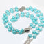 Vintage Cross Imitation Pearl Beaded Pendant Necklace