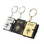 Fashion Cross Letter Unisex Keychain Pendant - 3.4cm x 4cm Metal and Plastic Charm