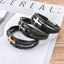 Fashion Cross Stainless Steel Multi-Layer Leather Men's Bracelet