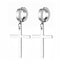 Fashion Titanium Steel Cross Hoop Earrings