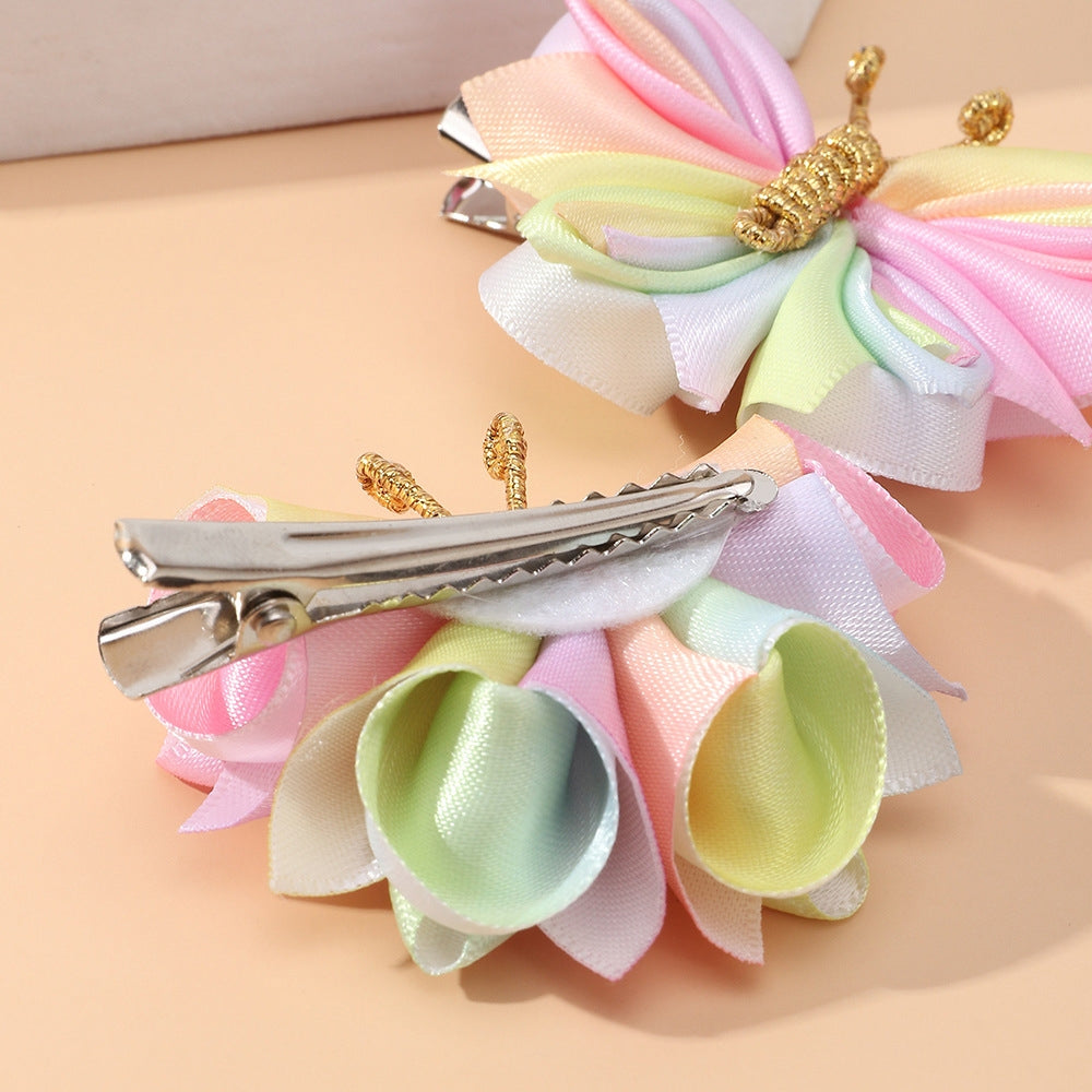 Fashion Colorful Handmade Butterfly Hair Clips for Children