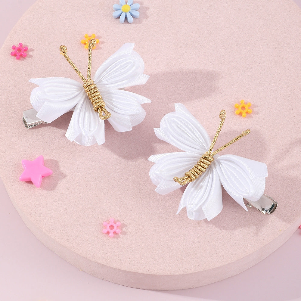 Fashion Colorful Handmade Butterfly Hair Clips for Children