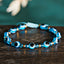 Evil Eye Resin Crystal Beaded Adjustable Bracelet