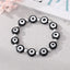 Fashion Devil's Eye Resin Beaded Bracelet - Retro Translucent Blue Eye Design