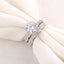 Fashion Zircon Double Layer Engagement Ring Set for Women