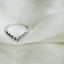 Fashion V-Shaped Diamond Heart Ring