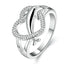 Fashion Dolphin Heart Hollow Alloy Women's Ring