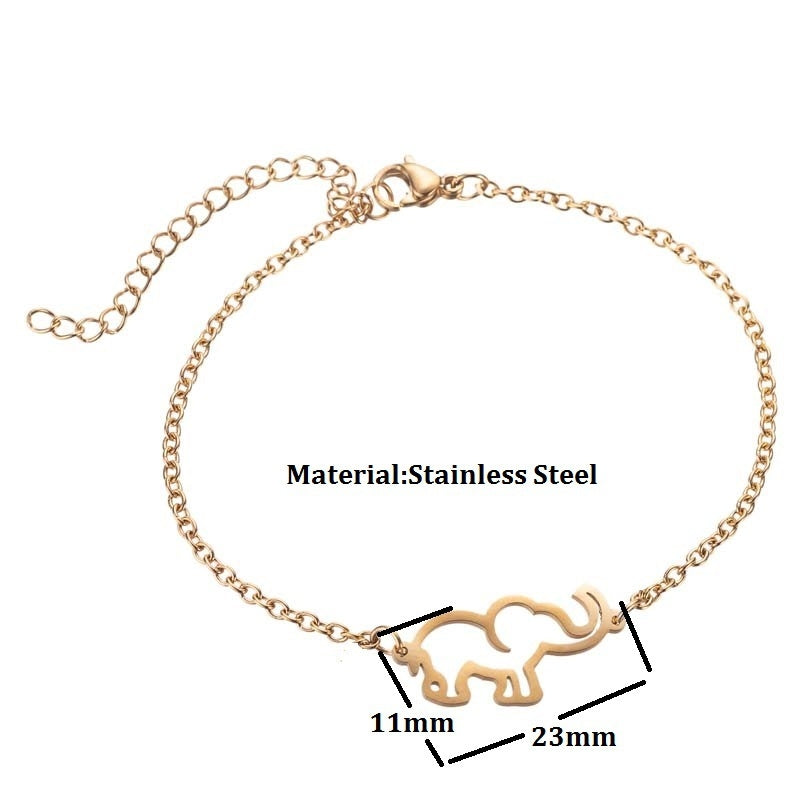 Stainless Steel 18K Gold Plated Geometric Star Friendship Bracelets