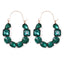 Geometric Zirconia Inlaid Statement Earrings