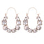 Geometric Zirconia Inlaid Statement Earrings