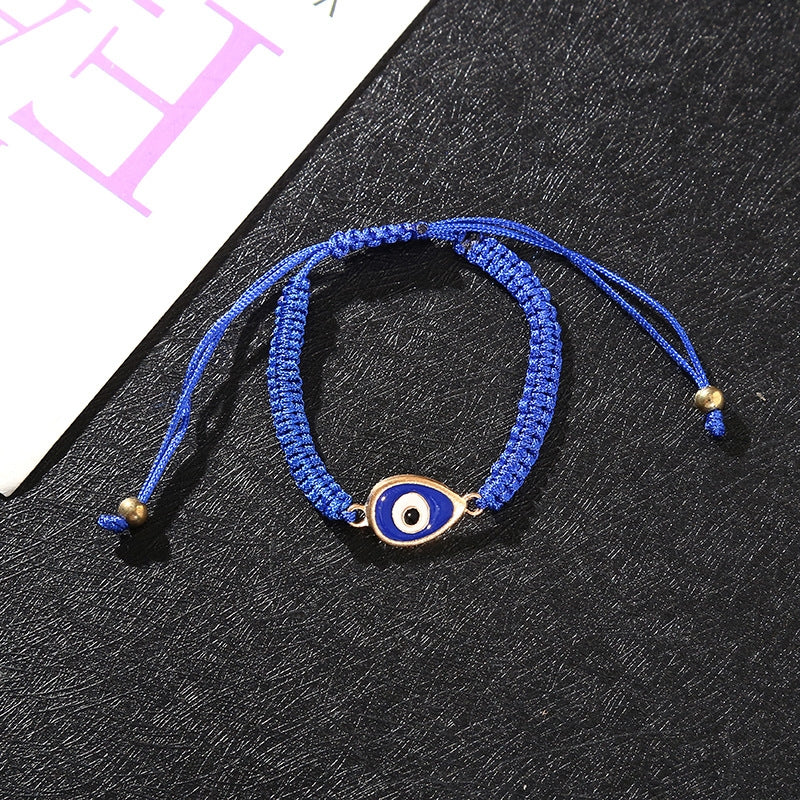 Fashion Alloy Enamel Unisex Adjustable Multi-Color Evil Eye Bracelet