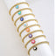 Evil Eye Gold Plated Copper Enamel Bracelet for Women