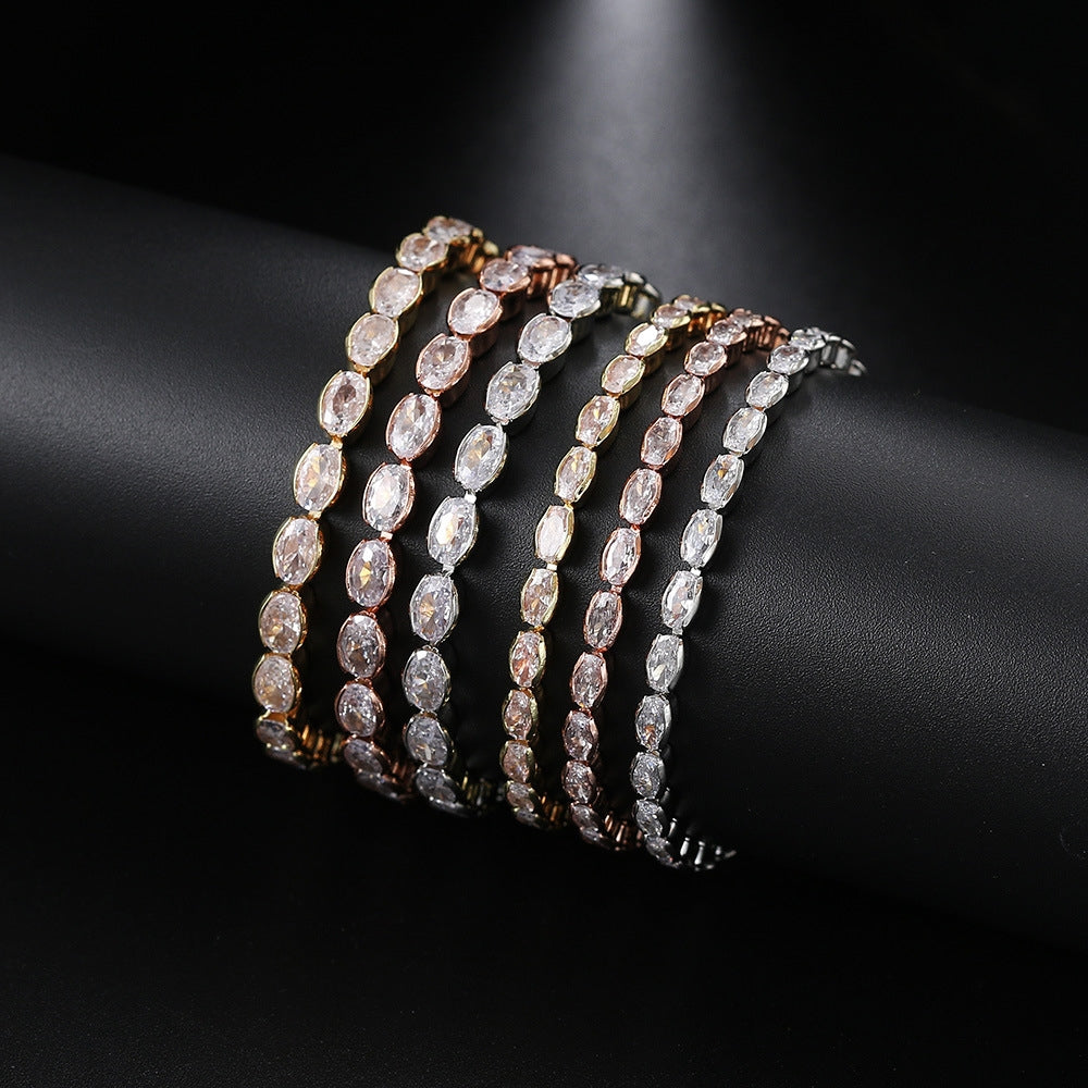 Fashion Marquise Crystal Adjustable Tennis Bracelet